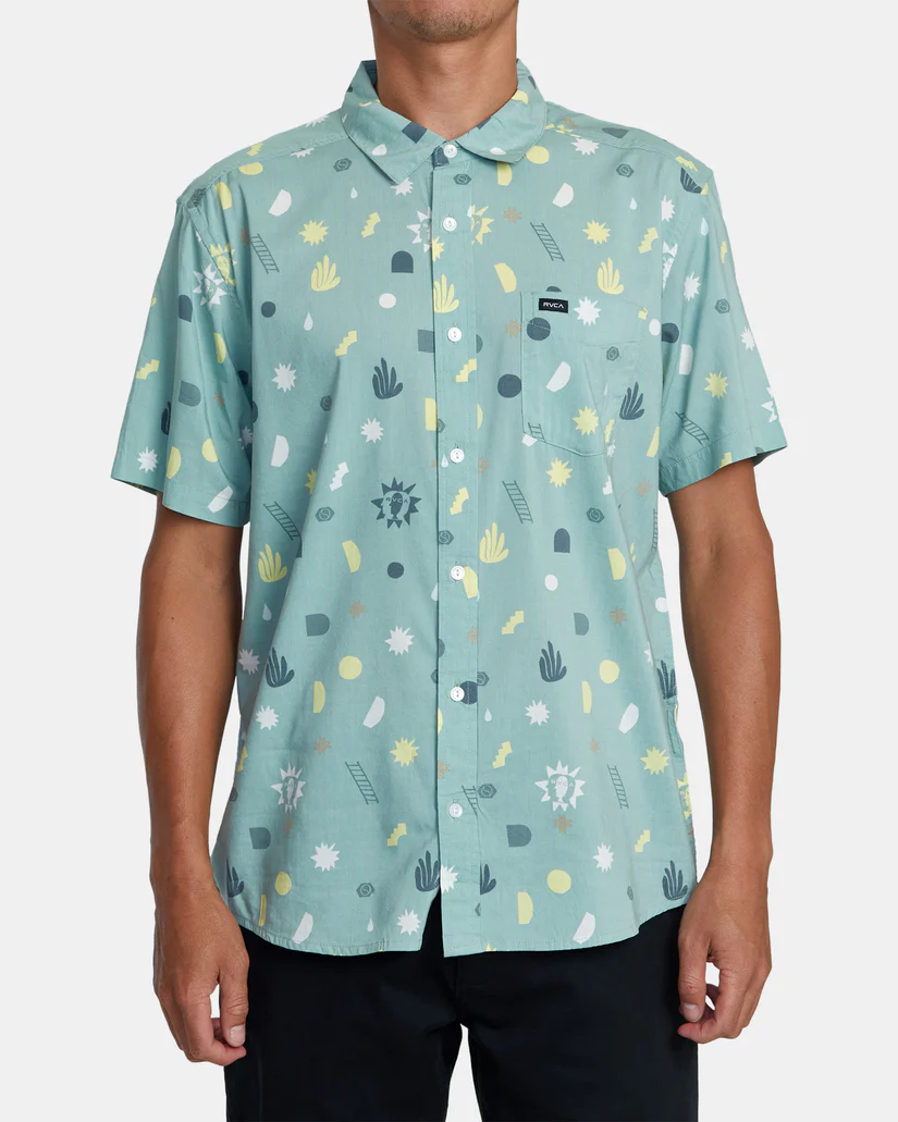 CAMISA MASCULINO RVCA MORNING GLORY WVTP – foto 1